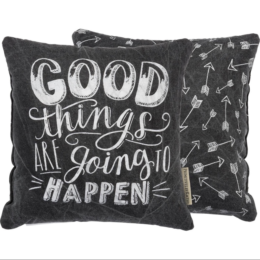 Primitives by Kathy Good Things Throw Pillow